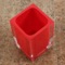 Square Red Toothbrush Holder